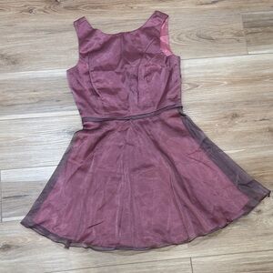 Vintage Y2K Iridescent Mauve Mini Dress